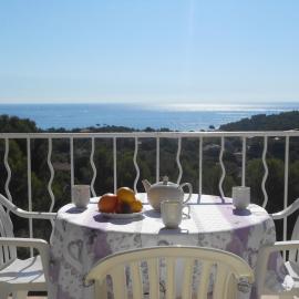 AGAY, Cap Esterel, magnifique vue mer panoramique et Esterel, terrasse, piscines, parking, dernier étage, 3 étoiles