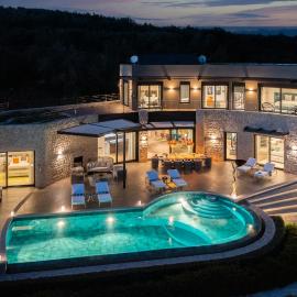 The Olive Retreat Villa pool treehouse sleeps 10