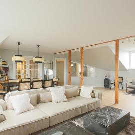 Unique 5 Bedroom Apartment w Exposed Beams in Copenhagen