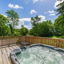 Squirrel Lodge 40 with Hot Tub، فندق في نيوتن ستيوارت