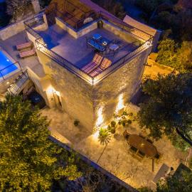 19th Century Stone Art Villa with heated Pool & 360 Sea View Terrace in Nature Park