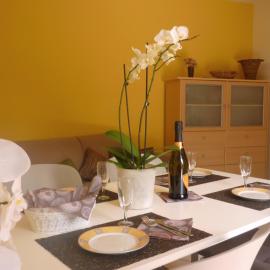 Ferienwohnung GALLO mit überdachter Terrasse Parkplatz 100 mtr z Strand
