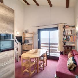Spacieux appartement 2 pièces + mezzanine, 6 pers, ski aux pieds, Wifi