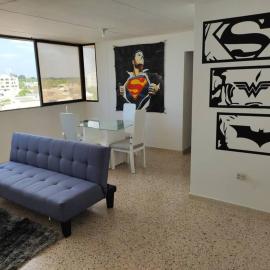R1 Apartamento con vista a la playa, la mejor zona de la ciudad, genial para trabajar o estar con la familia