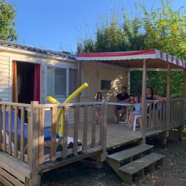 Mobil-Home terrasse Semi-Couverte