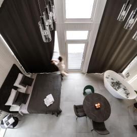 Sniegi design cabin with sauna, Hotel in Madona