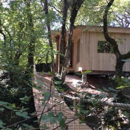 Domaine du 'mas de Tourel' - cabane lodge avec piscine et spa privatif dans le Lot