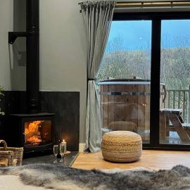 Luxury Lodge In The Treetops, hotel in Llanbrynmair
