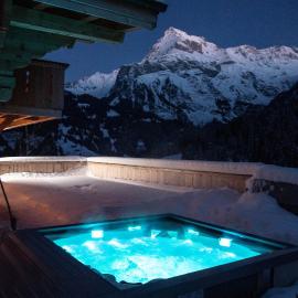 Chalet mit Kino und Jacuzzi in Gsteig b. Gstaad, khách sạn ở Gsteig