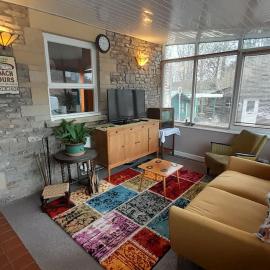 Quirky mid century themed holiday home
