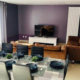 100m2 2 chambres 8 personnes - Grand parking et terrasse privée - Proche CDG-Parc expositions-Paris-Astérix-Disney