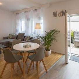 Moderne Wohnung nahe Zeche Zollverein -Terrasse -WLAN: Essen'de bir otel