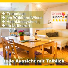 Wohlfühl-Ferienwohnung 80 qm, 8 Personen, Aussicht & Heimkino