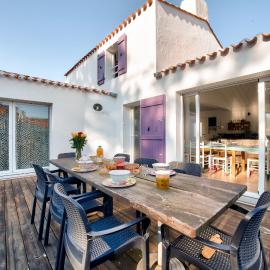 Accès privée à la plage à Barbâtre - Maison pour 6