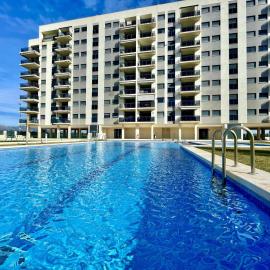 Apartamento con piscina, padel y vistas al mar, hotell sihtkohas Moncófar