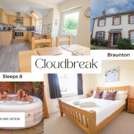 Cloudbreak Braunton, Sleeps 8 - Hot Tub hire - Dog Friendly, hotel a Braunton