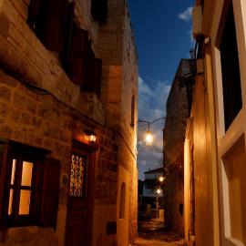 The three story old town house