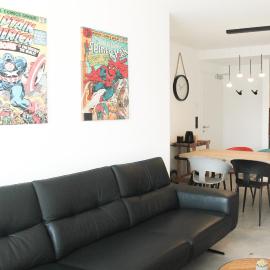 Marvel-Apartment - für Freunde & Familien, stadtnah, Parkplatz, E-Ladestation, Gitterbox für Fahrräder, Fitnessstudio, digitale Gästemappe mit Restaurant- und Unternehmenstipps, hotel in Koblenz