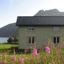 Charming house by the sea, Lofoten!, hotell i Laupstad