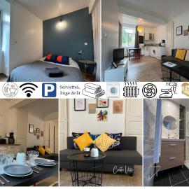 TABI APPART ,MODERN CHIC vs FREE PARKING,WIFI,DRAPS, hotell i Thiers