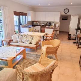 Guinea Fowl poolside apartment
