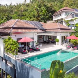 paradise sea view infinity Pool Villa Chaweng Koh Samui