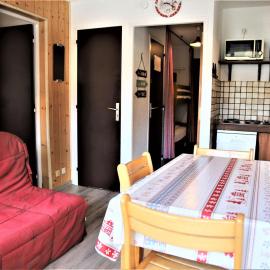 Appartement lumineux 2 pièces cabine, balcon, au pied des pistes - 4 couchages - Auris en Oisans - FR-1-297-75, hotell i Auris