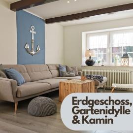 Smittshörn 3 - Nordsee Erdgeschosswohnung mit eingezäunten Garten, Kamin und Lounge!