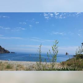 Vue mer, crique de Peyrefite, Cerbère-Banyuls.