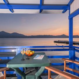 Blue Traditional Boathouse in Klima