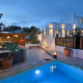 Villa Mykonos Heaven - Sea View & Outdoor Hot Tub