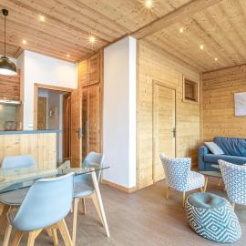 Grand Studio cabine, balcon, parking, centre La Clusaz - FR-1-437-85
