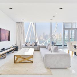 Spectacular 3 BR condo with maids room facing the Dubai Eye