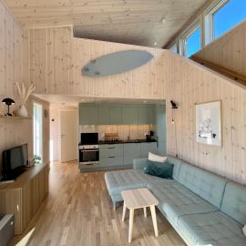 Fresh hytte ved Borestranden med to soverom og hems, hotel di Klepp