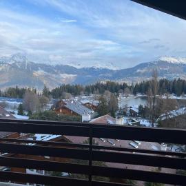 Attic Gem with Unbeatable Lake Moubra View, hotel in Crans-Montana