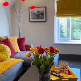 Green Corner Villa - Walls Hill - Cosy Luxury Apartment in Central Torquay with Free Parking & EV, hotelli Torquayssä