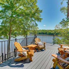 Lakefront Vacation Rental w/ Views & Hot Tub!, готель у місті Bracey