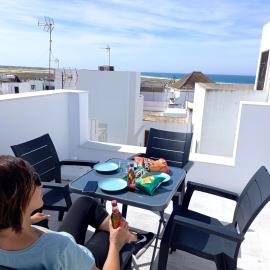 Casa El Cuartel with private seaview rooftop