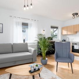 Harmony: Edersee Apartment – Sperrmauer – Lounge, hotel a Edersee