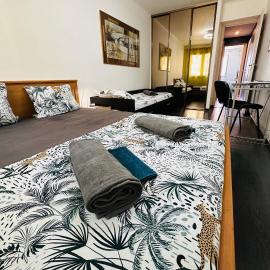The NICE - 3 rooms, 3air cond, 3TV, 3fans, 2 wc, WIfi everywhere 5min aeroport, train, beach, 1min tram, 15 min centre, port, GARAGE FREE SECURITY – hotel w Nicei