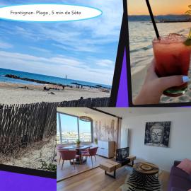 La Perle Bleue, 100 m de la plage, parking, wifi, hotel u gradu Frontinjan