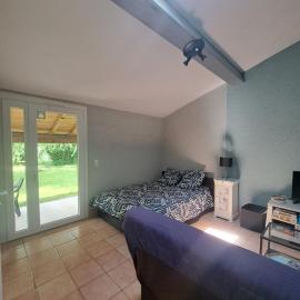 Studio avec jardin à 5 min du Parc Walibi