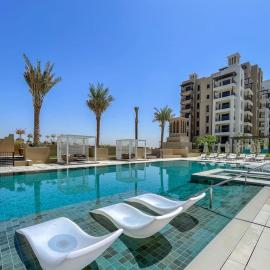 Vogue Vacation Homes, Madinat Jumeirah Living Rahaal Near Burj Al Arab One Bedroom Apartment with Balcony and Vibrant Community View, Access to all Amenities