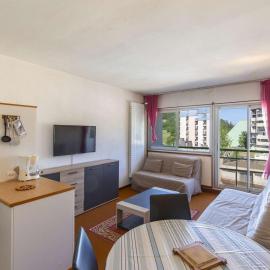 Studio 4 pers, pied des pistes, balcon, kitchenette équipée, Gourette - FR-1-400-46