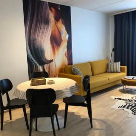 2 rooms, in front of the sea, free parking