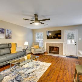Modern Woodlands Townhome w/ Spacious Yard & Patio