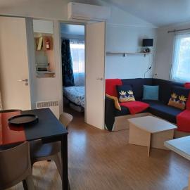 Le Cosy, mobil-home 4-6 personnes au camping les Sables du Midi à Valras-Plage