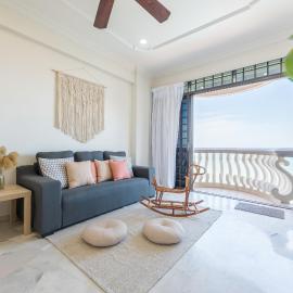 PortDickson Cozy Muji Home 10Pax3BR 1min to beach