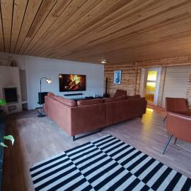Hirsihuvila yksityisessä niemessä Petäjävedellä, Hotel in Petäjävesi
