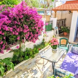 House with garden in city of Rhodes